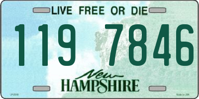 NH license plate 1197846