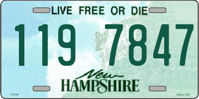 NH license plate 1197847