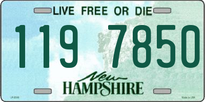 NH license plate 1197850
