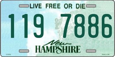 NH license plate 1197886