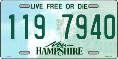 NH license plate 1197940