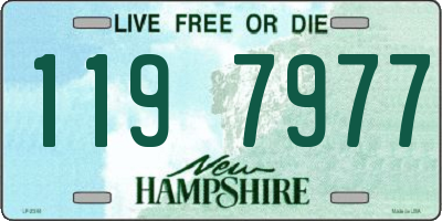 NH license plate 1197977