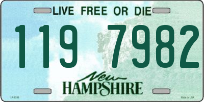 NH license plate 1197982