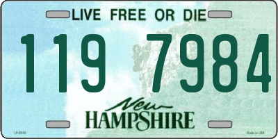 NH license plate 1197984