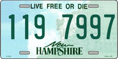 NH license plate 1197997