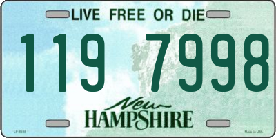 NH license plate 1197998