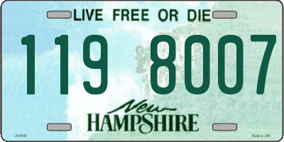 NH license plate 1198007