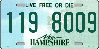 NH license plate 1198009