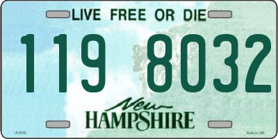 NH license plate 1198032