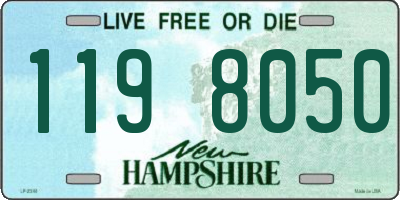 NH license plate 1198050