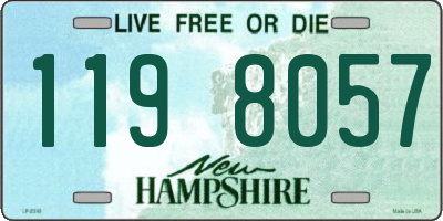 NH license plate 1198057