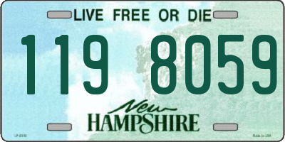 NH license plate 1198059