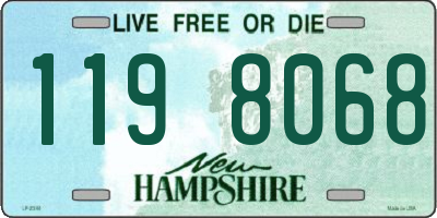 NH license plate 1198068