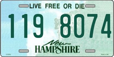 NH license plate 1198074