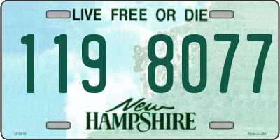 NH license plate 1198077