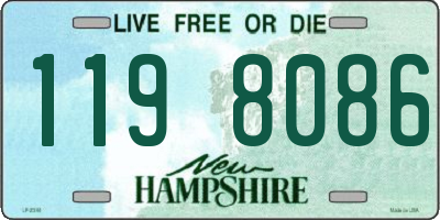 NH license plate 1198086