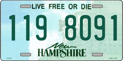 NH license plate 1198091