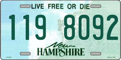 NH license plate 1198092