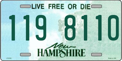 NH license plate 1198110