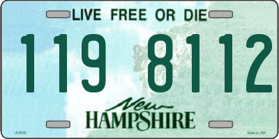 NH license plate 1198112