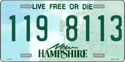 NH license plate 1198113