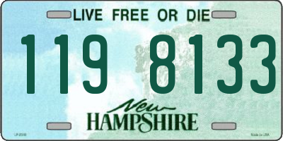 NH license plate 1198133
