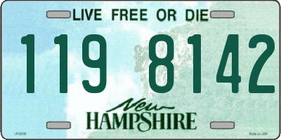 NH license plate 1198142