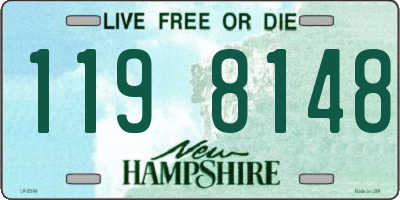 NH license plate 1198148
