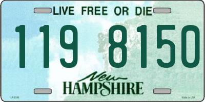 NH license plate 1198150