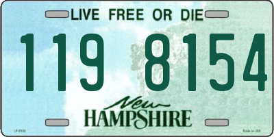 NH license plate 1198154