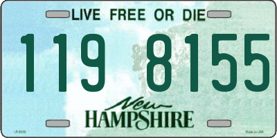 NH license plate 1198155