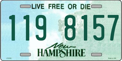 NH license plate 1198157