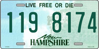 NH license plate 1198174