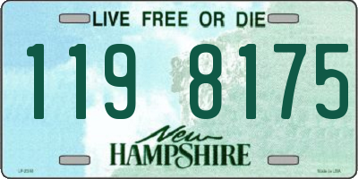 NH license plate 1198175