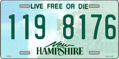 NH license plate 1198176