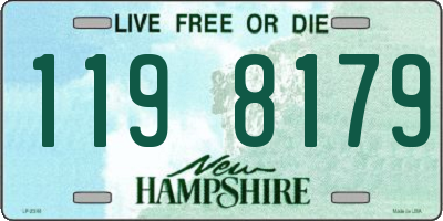 NH license plate 1198179