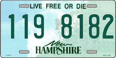 NH license plate 1198182