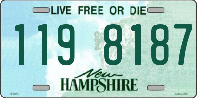 NH license plate 1198187