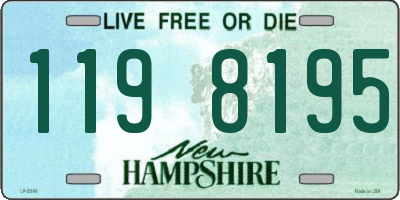 NH license plate 1198195