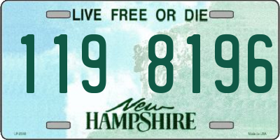 NH license plate 1198196