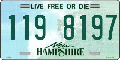 NH license plate 1198197