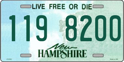 NH license plate 1198200