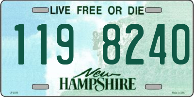 NH license plate 1198240