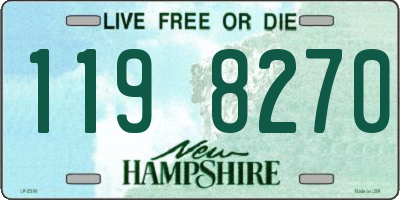 NH license plate 1198270