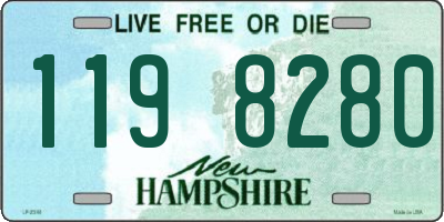 NH license plate 1198280