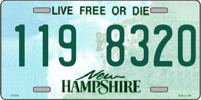 NH license plate 1198320