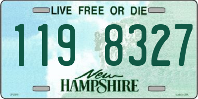 NH license plate 1198327
