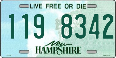 NH license plate 1198342