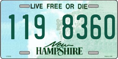 NH license plate 1198360