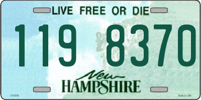 NH license plate 1198370